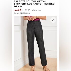 Talbots Southampton denim trousers. Rarely worn! No stains, rips, tears. Size 8.